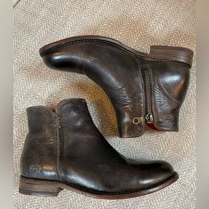 BedStu Yurisa Rustic Black Ankle Western Style Bootie 8.5